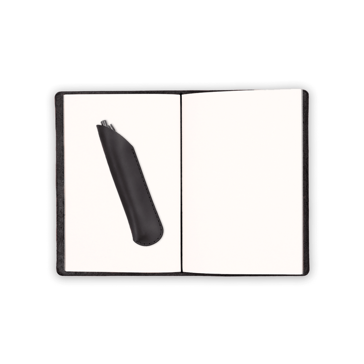 Refillable Leather Journal with Elastic Bands