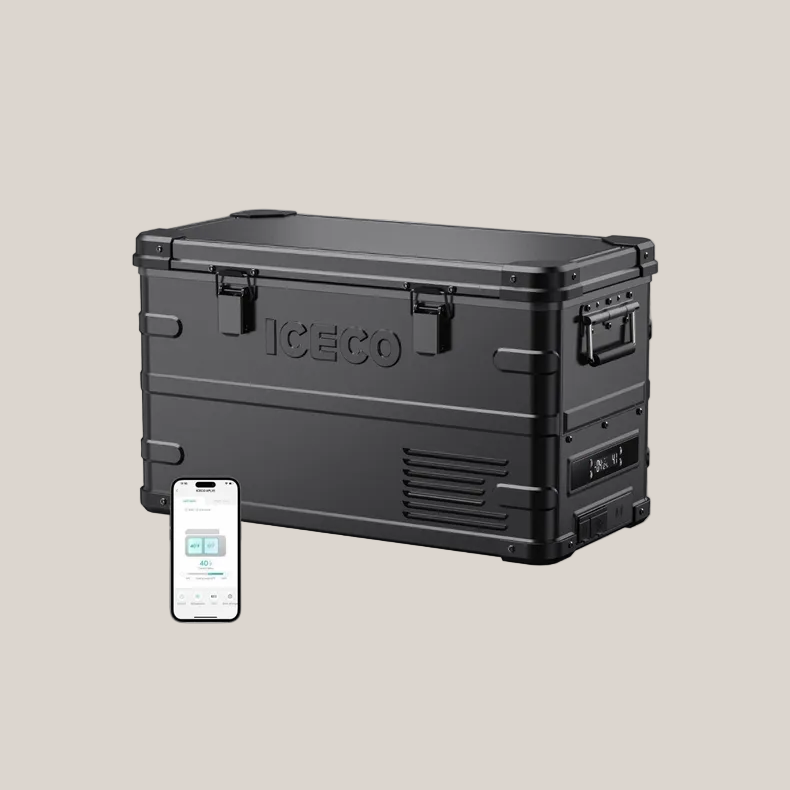 APL35 Dual Zone Aluminum 12V Portable Fridge Freezer - Black