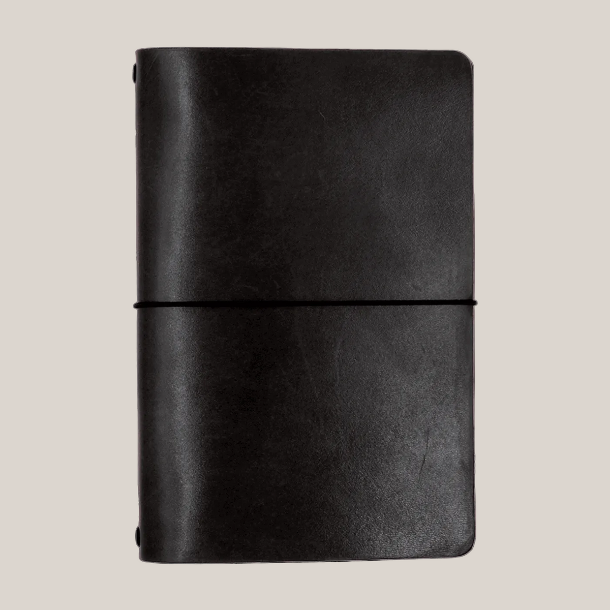 Refillable Leather Journal with Elastic Bands