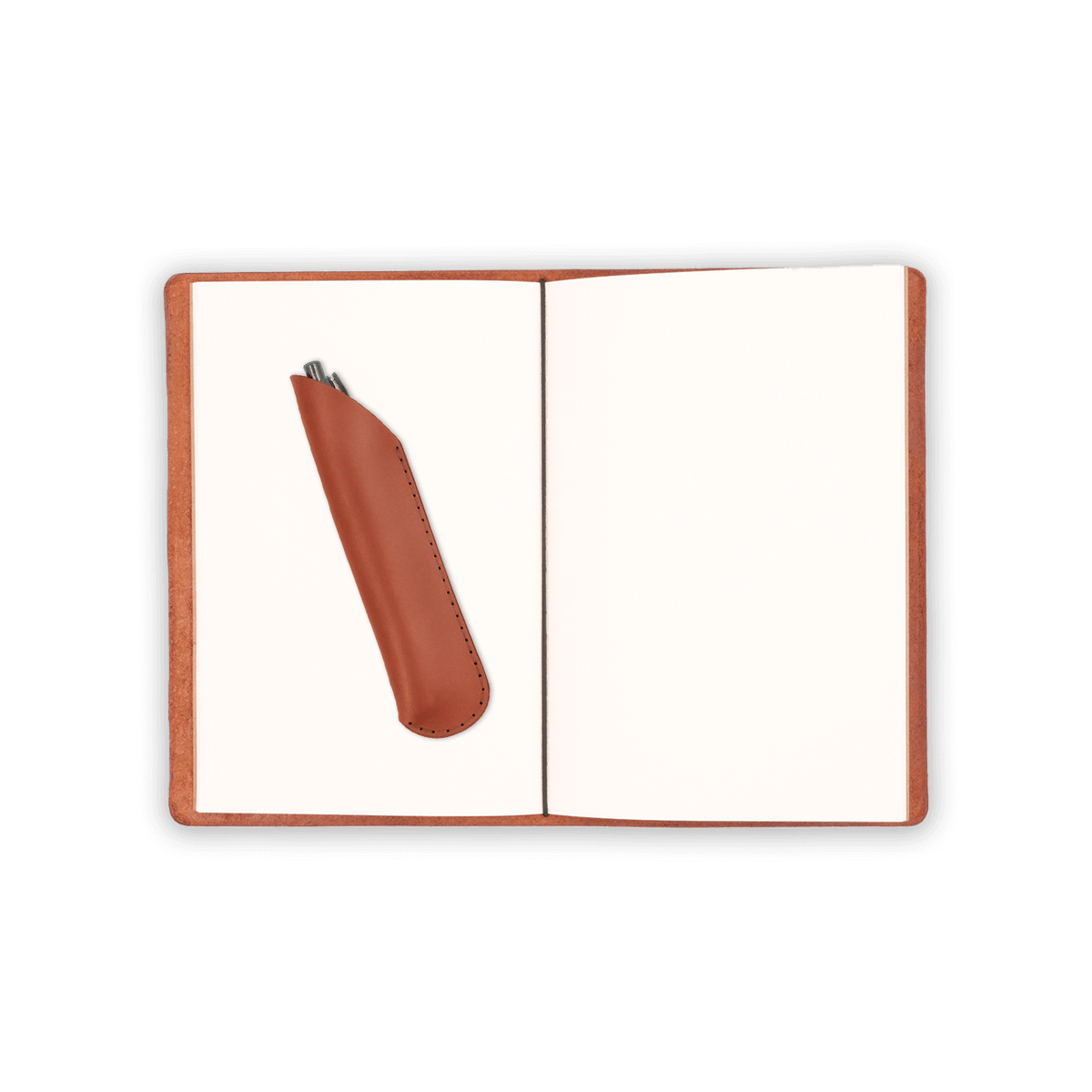 Refillable Leather Journal with Elastic Bands