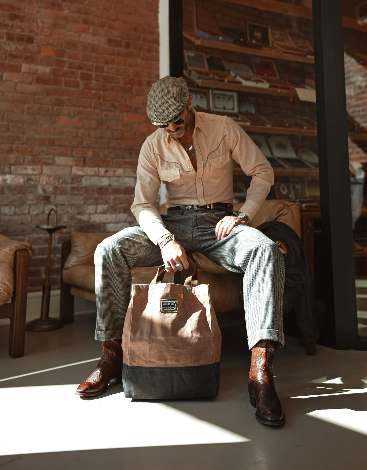 Neelum Oversized Tote Bag -Waxed Canvas Bag