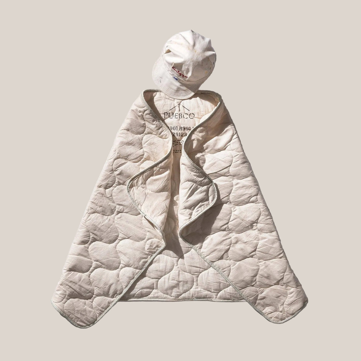 Vintage Parachute Line Quilted Blanket