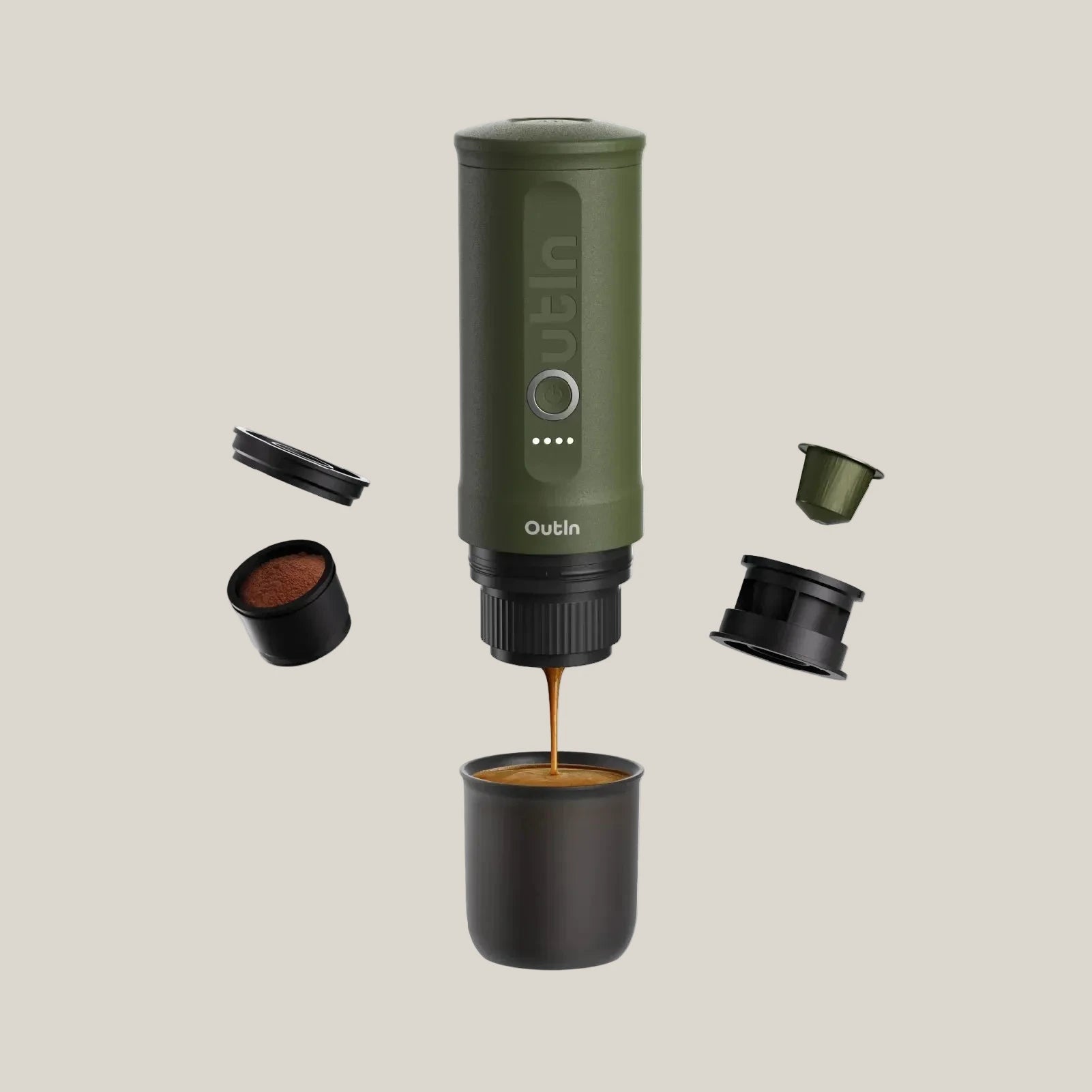 Nano Portable Espresso Machine (Forest Green)