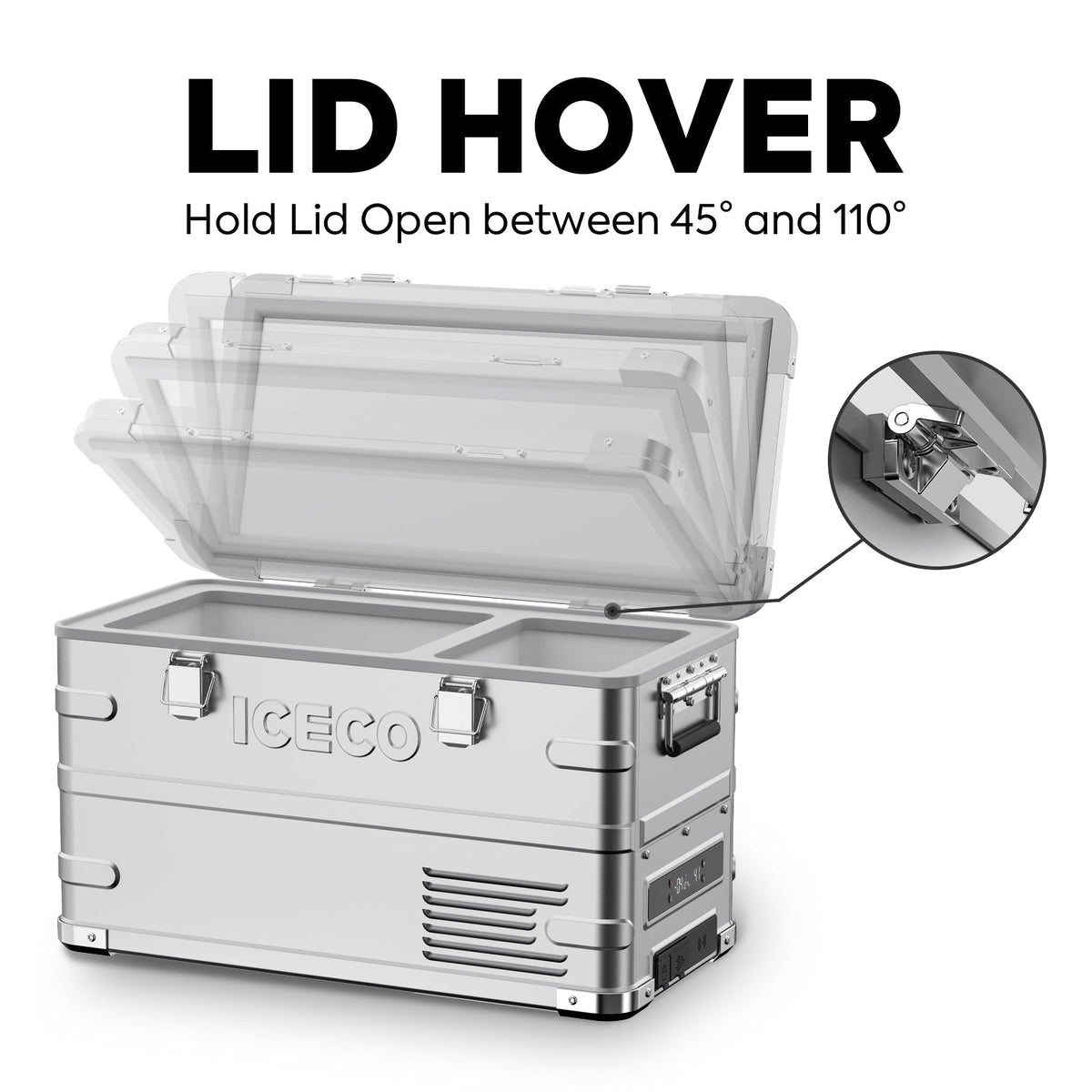 APL35 Dual Zone Aluminum Fridge refrigerator