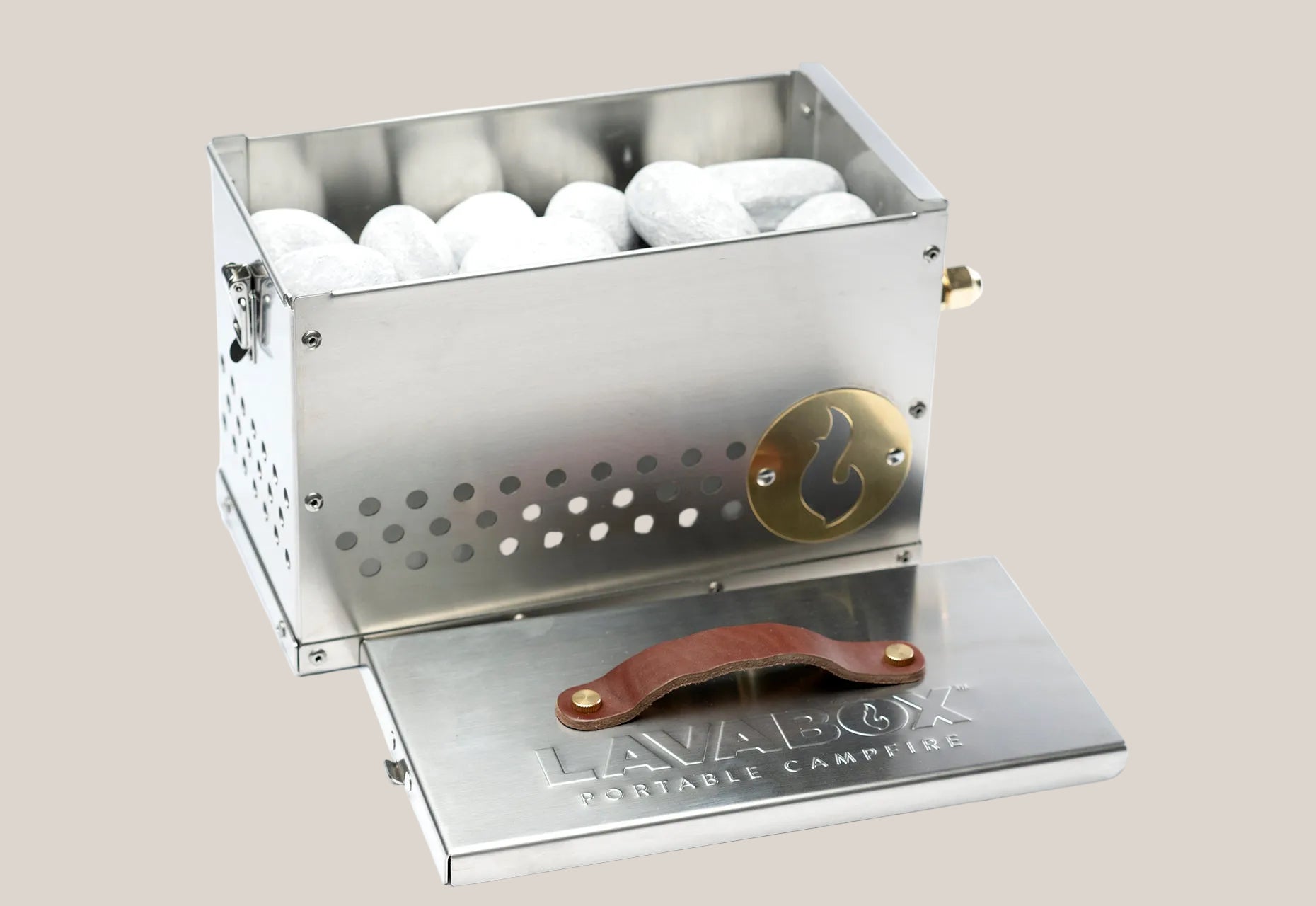 The Hekla: 304 Stainless Steel LavaBox with Dual-Burner