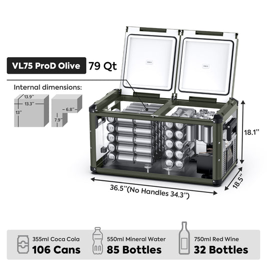 VL75ProD 12V Heavy Duty Fridge Freezer