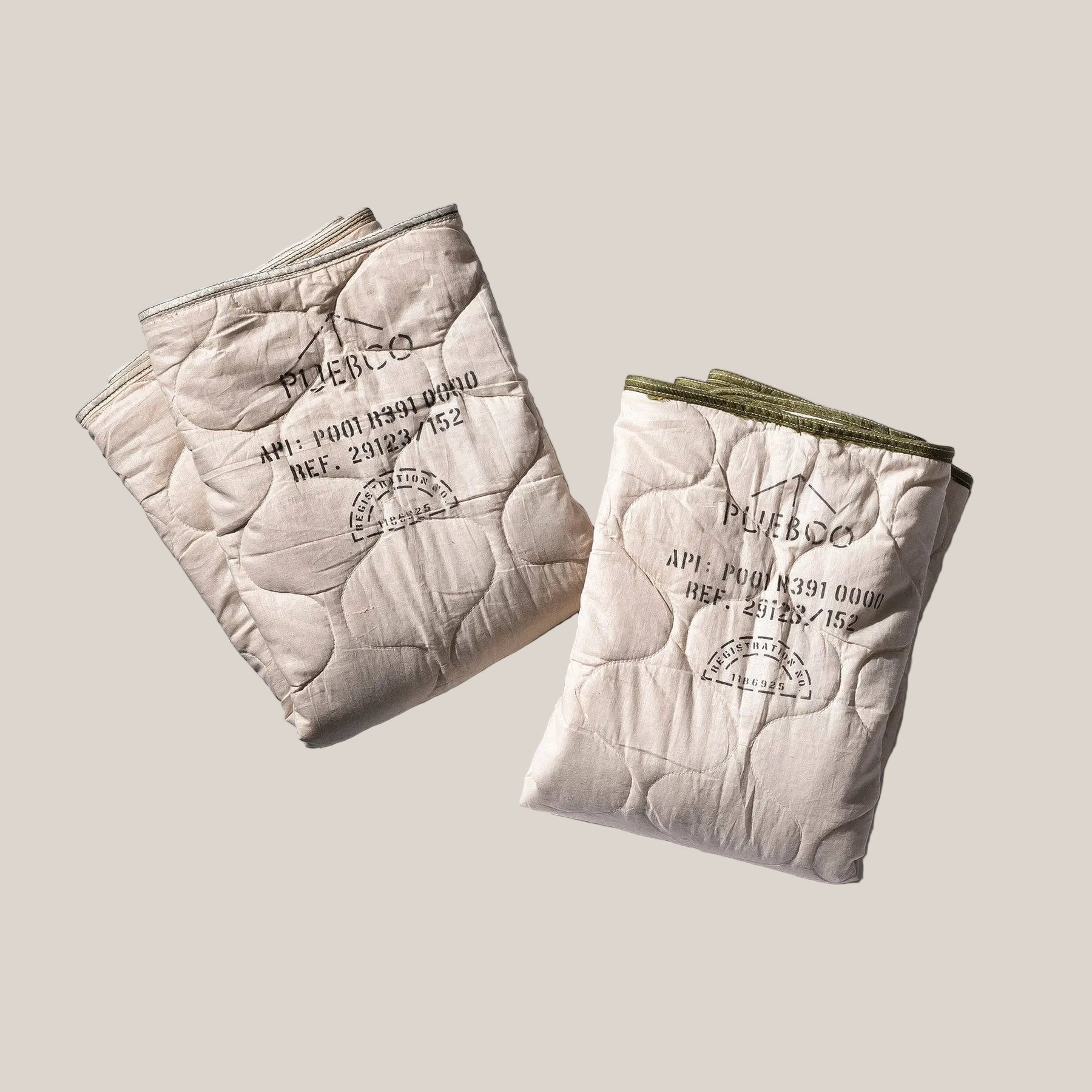 Vintage Parachute Line Quilted Blanket