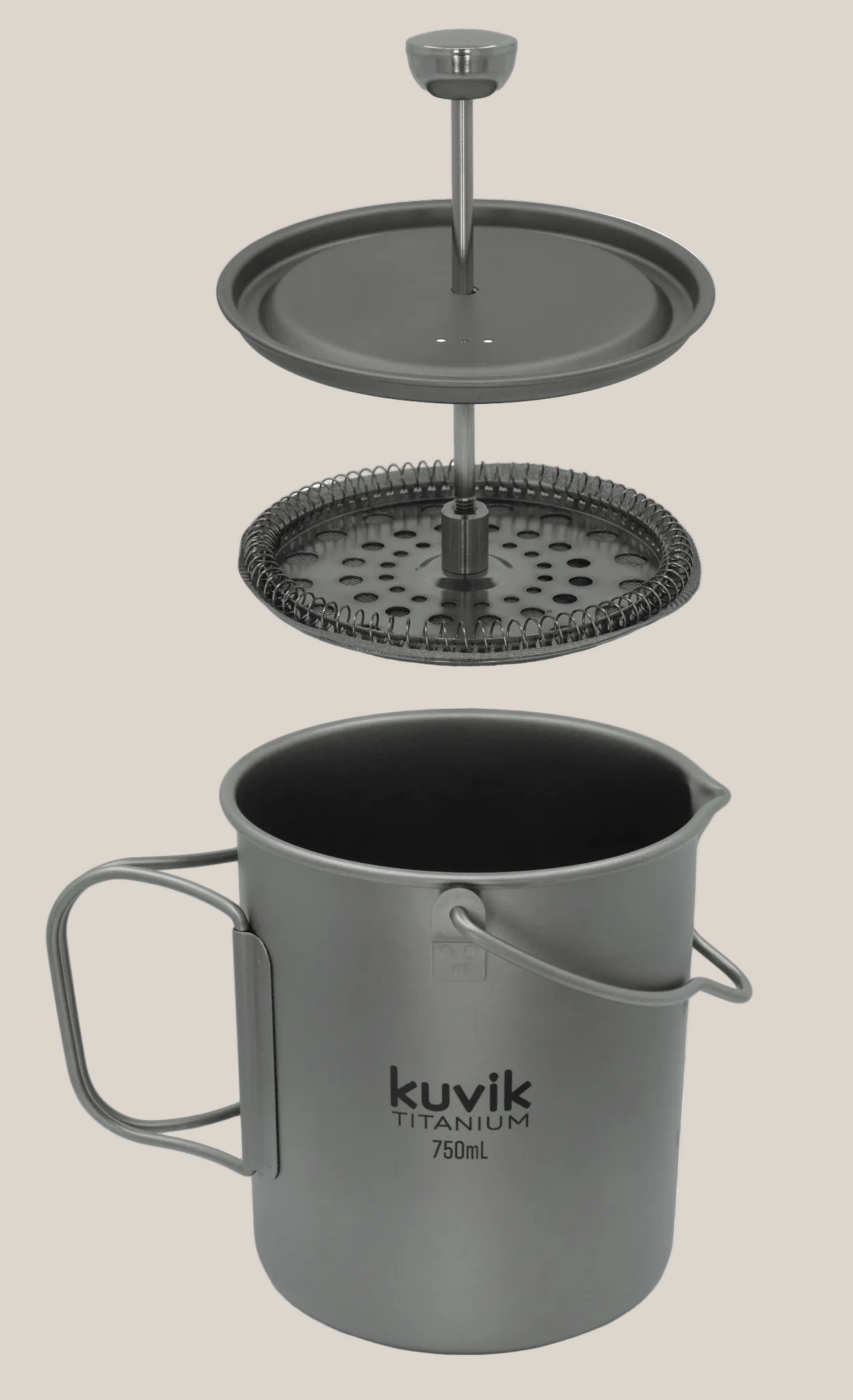 Kuvik 750ml Titanium French Press